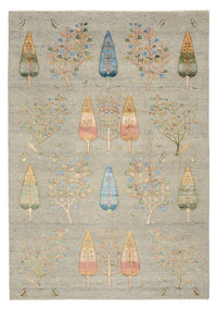 Gabbeh-mattan - Loribaft Indus - 295 x 206 cm - ljusgrå