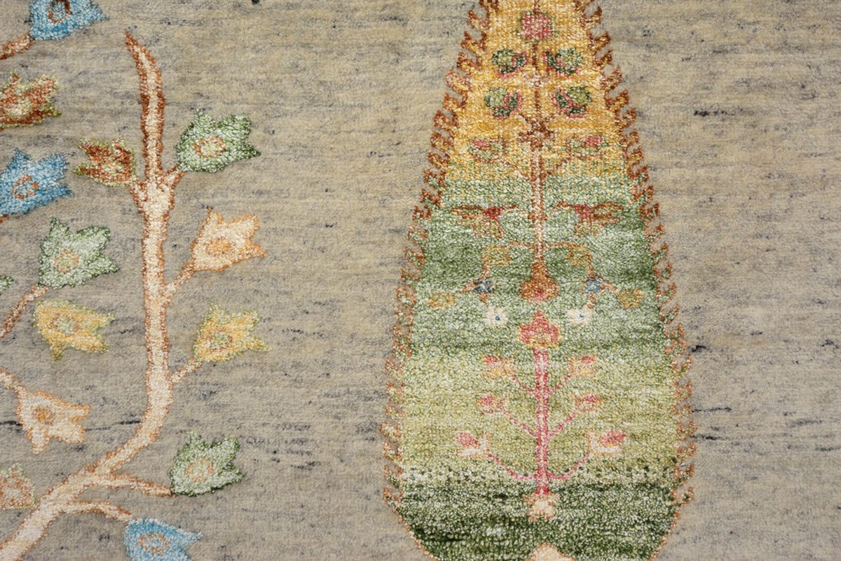 Gabbeh-mattan - Loribaft Indus - 295 x 206 cm - ljusgrå