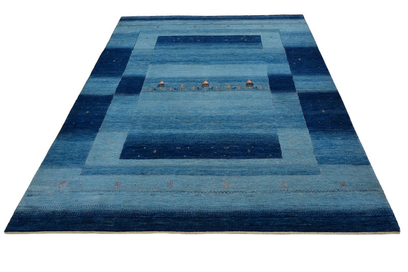 Gabbeh-mattan - Loribaft Indus - 241 x 175 cm - blå