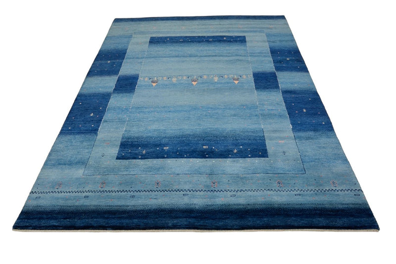 Gabbeh-mattan - Loribaft Indus - 241 x 175 cm - blå