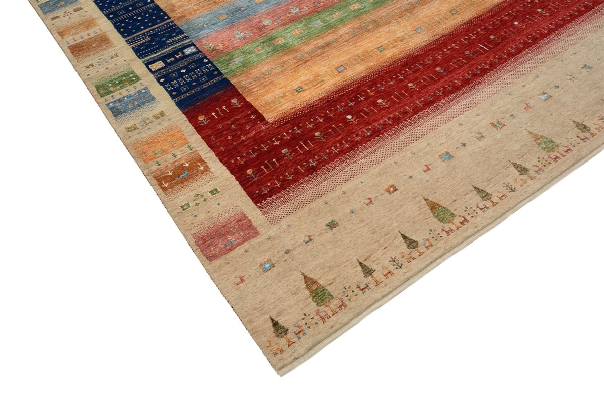 Gabbeh-mattan - Loribaft Indus - 300 x 206 cm - flerfärgad