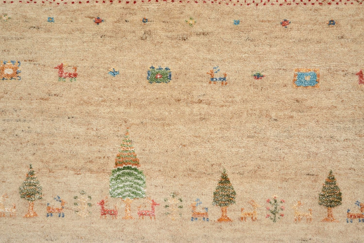 Gabbeh-mattan - Loribaft Indus - 300 x 206 cm - flerfärgad