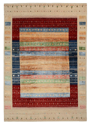 Gabbeh-mattan - Loribaft Indus - 343 x 241 cm - flerfärgad