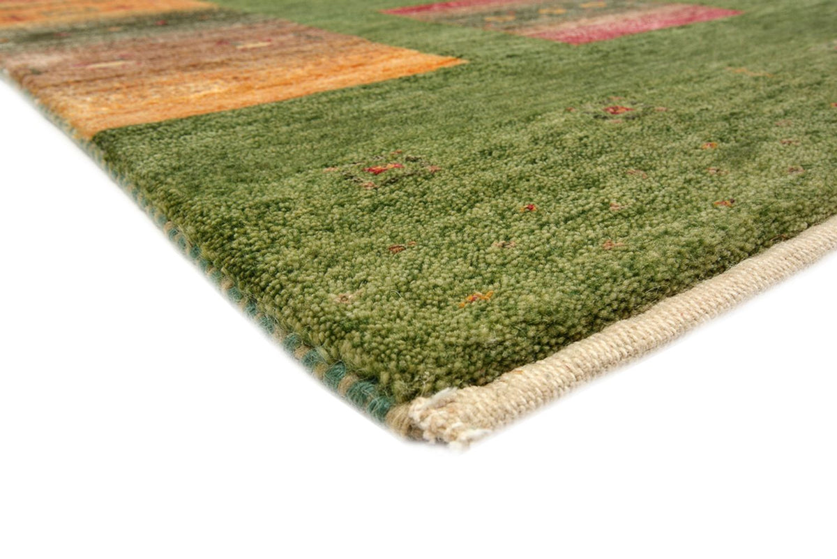 Gabbeh-mattan - Loribaft Indus - 340 x 249 cm - grön