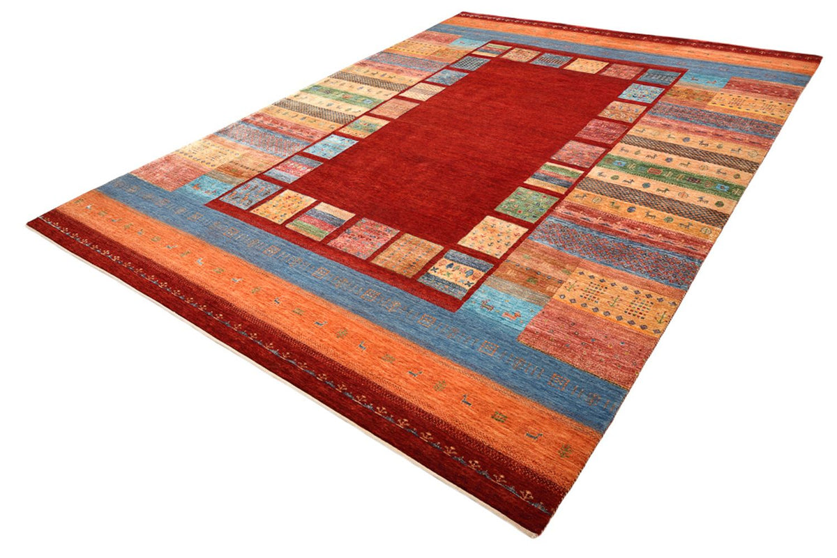 Gabbeh-mattan - Loribaft Indus - 342 x 253 cm - röd