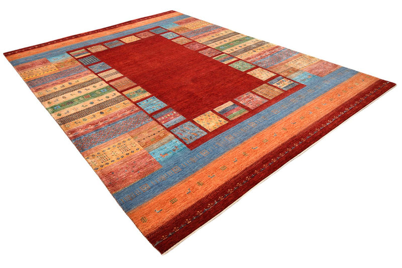 Gabbeh-mattan - Loribaft Indus - 342 x 253 cm - röd
