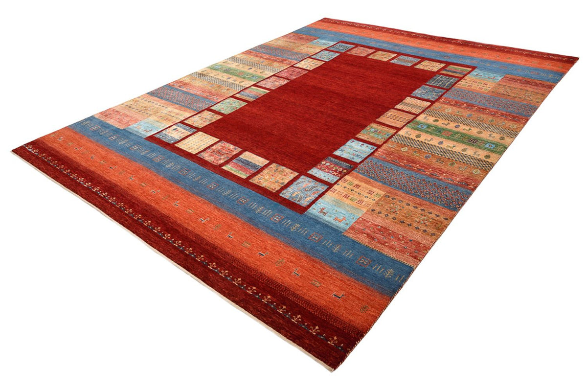 Gabbeh-mattan - Loribaft Indus - 299 x 207 cm - röd