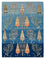 Gabbeh-mattan - Loribaft Indus - 206 x 155 cm - blå