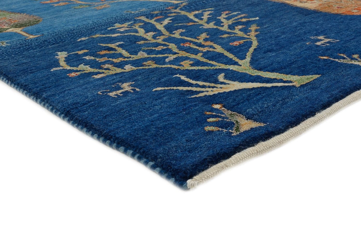 Gabbeh-mattan - Loribaft Indus - 206 x 155 cm - blå