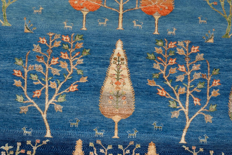 Gabbeh-mattan - Loribaft Indus - 206 x 155 cm - blå