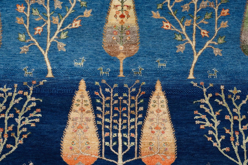 Gabbeh-mattan - Loribaft Indus - 206 x 150 cm - blå