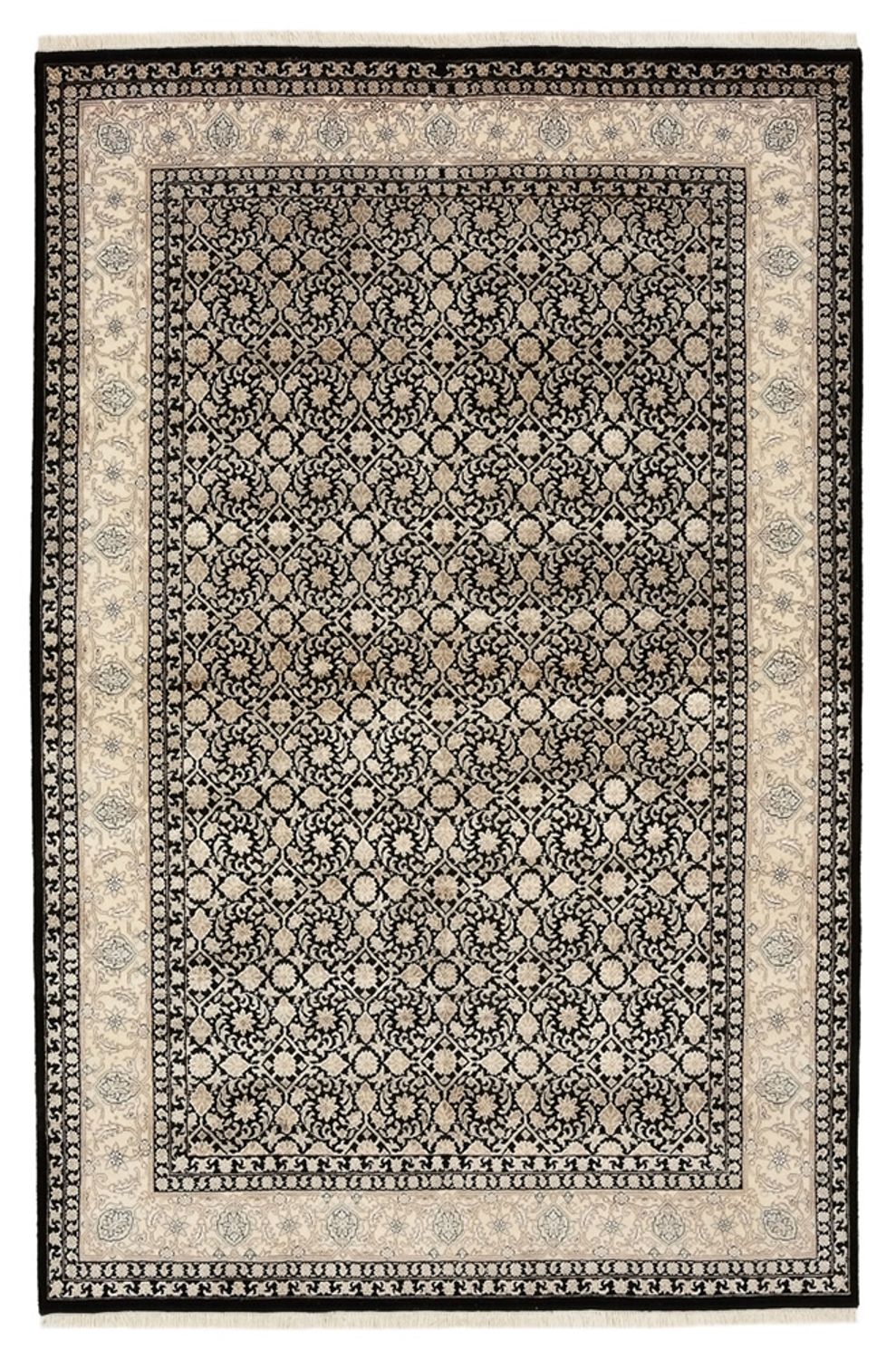 Orientaliska mattor - Bijar - Indus - 209 x 139 cm - mörk beige