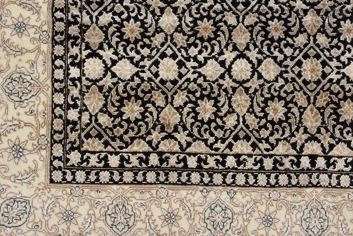 Orientaliska mattor - Bijar - Indus - 209 x 139 cm - mörk beige