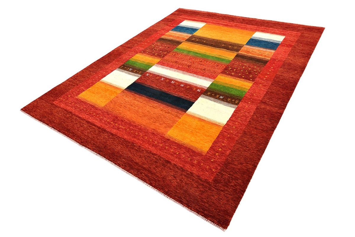 Gabbeh-mattan - Loribaft Indus - 259 x 203 cm - röd