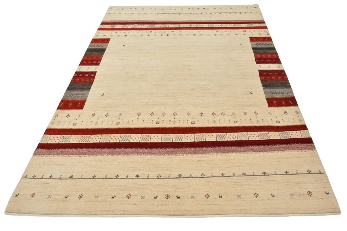 Gabbeh-mattan - Loribaft Indus - 297 x 198 cm - ljusbeige