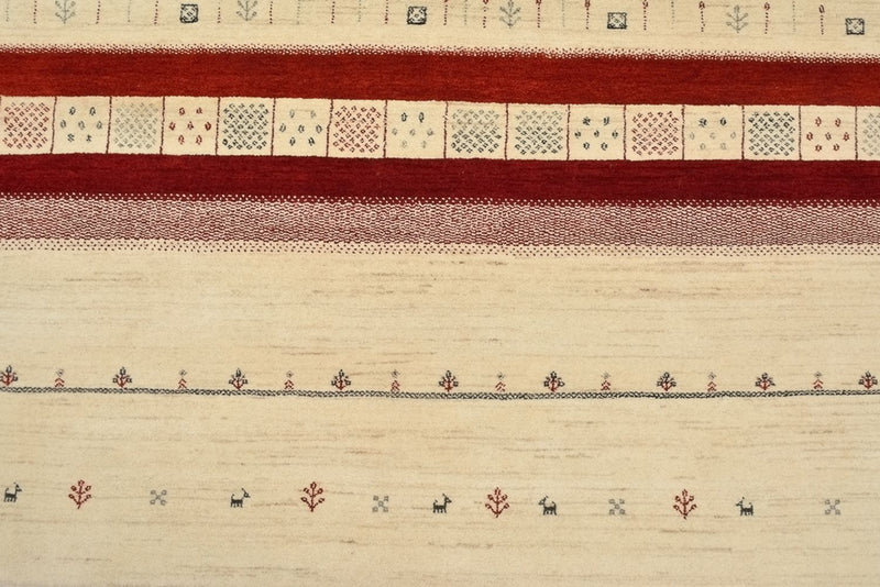 Gabbeh-mattan - Loribaft Indus - 297 x 198 cm - ljusbeige