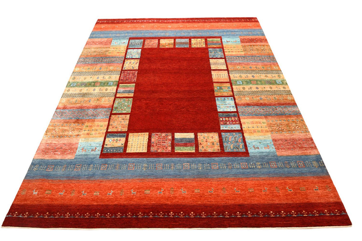 Gabbeh-mattan - Loribaft Indus - 336 x 250 cm - röd