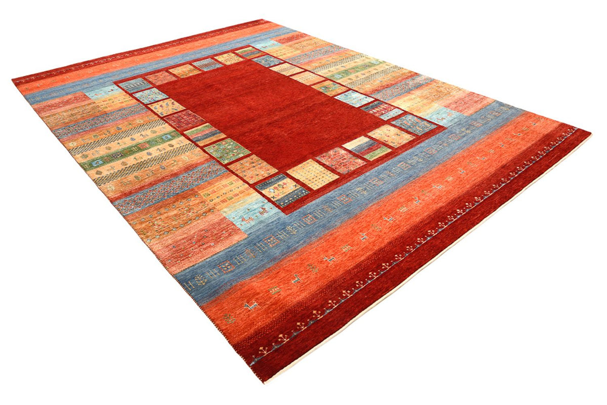 Gabbeh-mattan - Loribaft Indus - 336 x 250 cm - röd