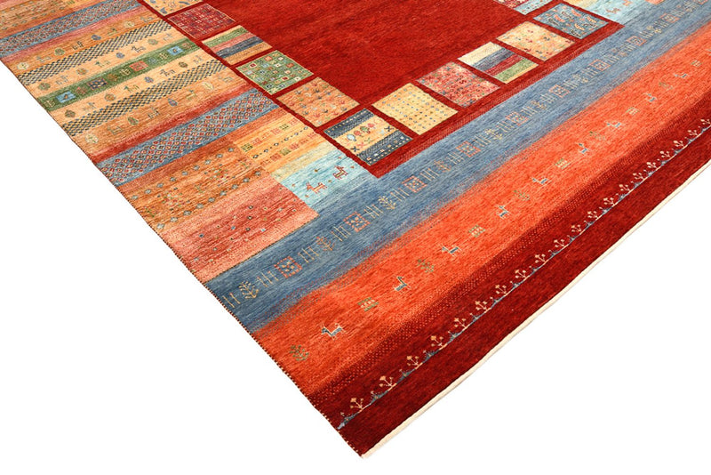 Gabbeh-mattan - Loribaft Indus - 336 x 250 cm - röd