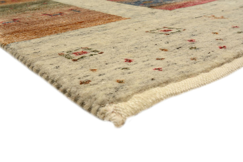 Gabbeh-mattan - Loribaft Indus kvadrat  - 254 x 251 cm - ljusbeige