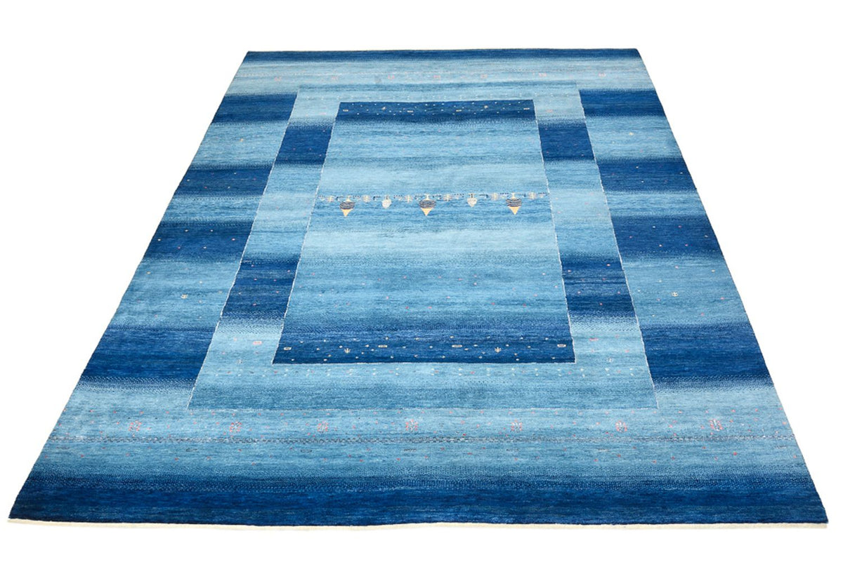Gabbeh-mattan - Loribaft Indus - 294 x 205 cm - havsblått