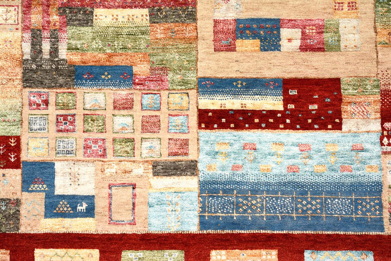 Gabbeh-mattan - Loribaft Indus - 240 x 178 cm - flerfärgad