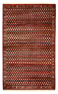 Designermatta - 155 x 97 cm - bordeaux röd