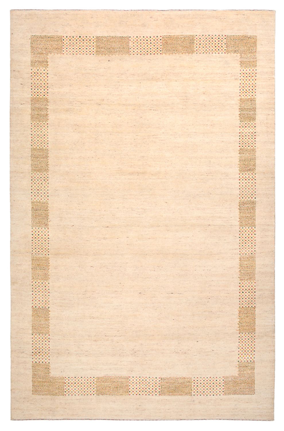 Gabbeh-mattan - Loribaft Indus - 295 x 191 cm - ljusbeige