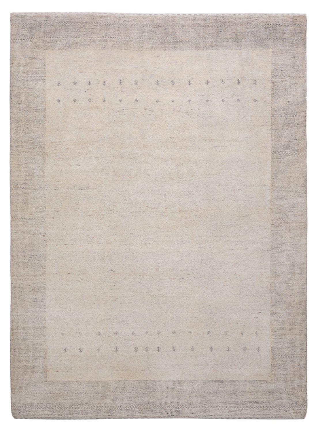 Gabbeh-mattan - Loribaft Indus - 201 x 146 cm - ljusgrå