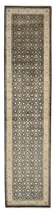 Runner Orientaliska mattor - Bijar - Indus - 368 x 83 cm - mörk beige