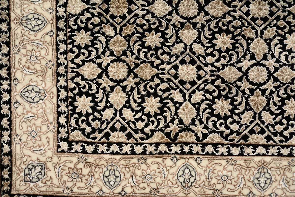 Runner Orientaliska mattor - Bijar - Indus - 368 x 83 cm - mörk beige