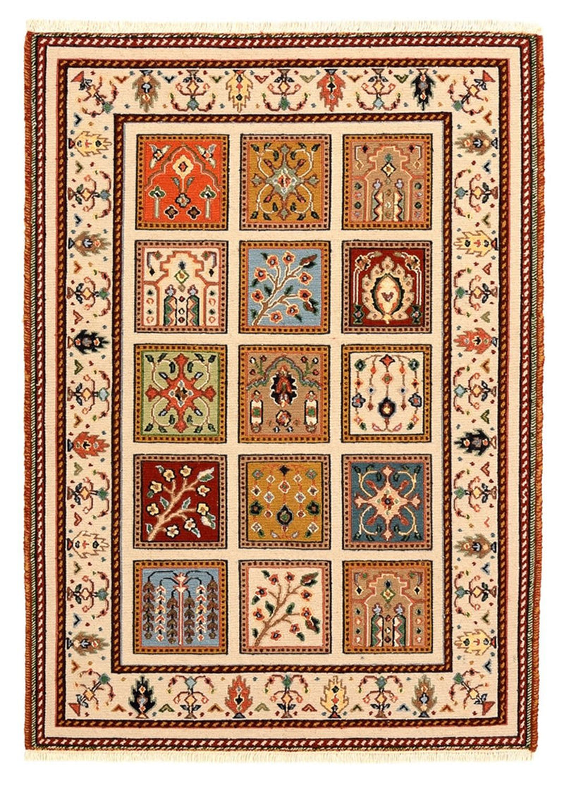 Oriental Carpet - 117 x 84 cm - grädde