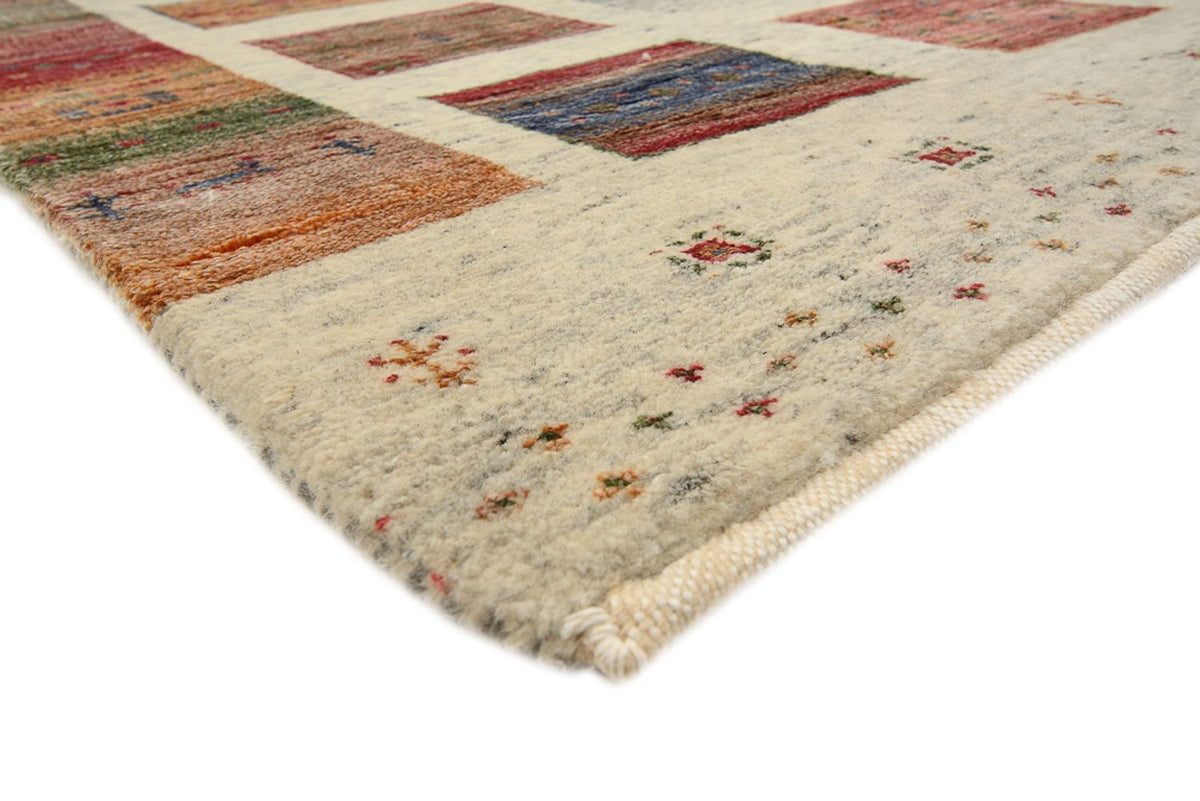 Gabbeh-mattan - Loribaft Indus - 207 x 158 cm - mörk beige