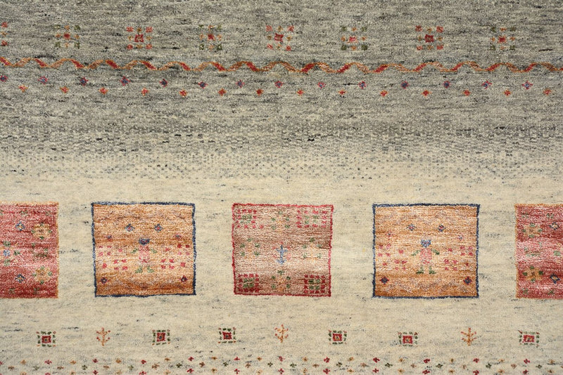 Gabbeh-mattan - Loribaft Indus - 207 x 158 cm - mörk beige