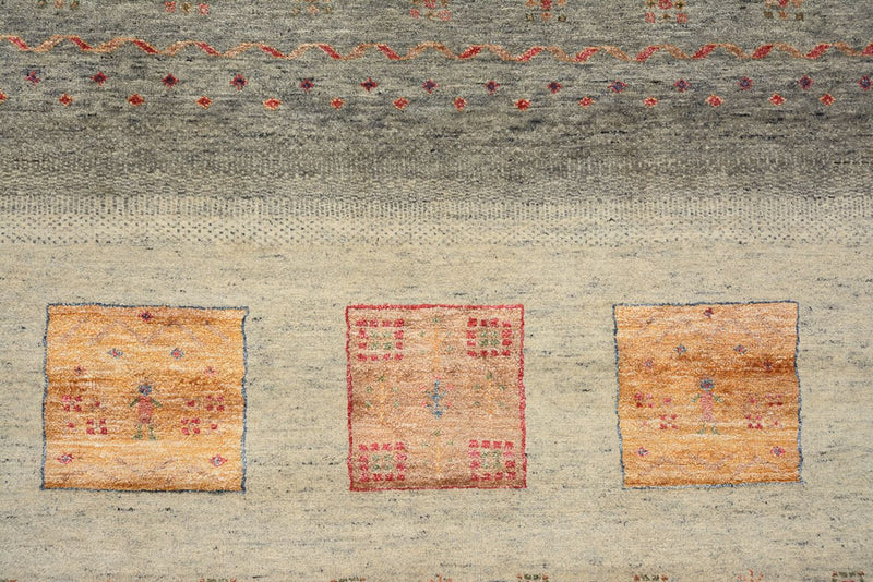 Gabbeh-mattan - Loribaft Indus - 336 x 250 cm - mörk beige