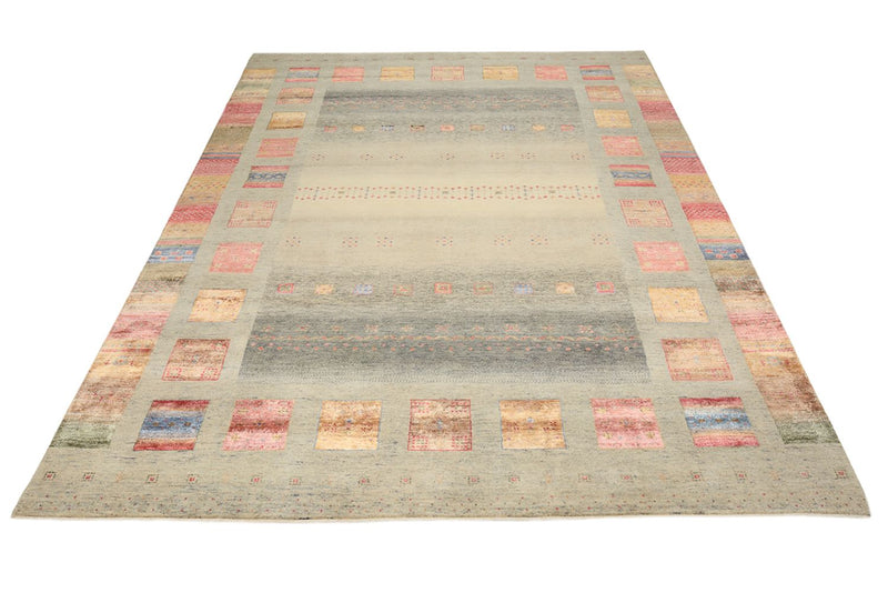Gabbeh-mattan - Loribaft Indus - 336 x 250 cm - mörk beige