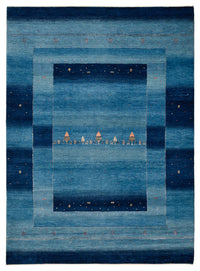 Gabbeh-mattan - Loribaft Indus - 235 x 169 cm - havsblått