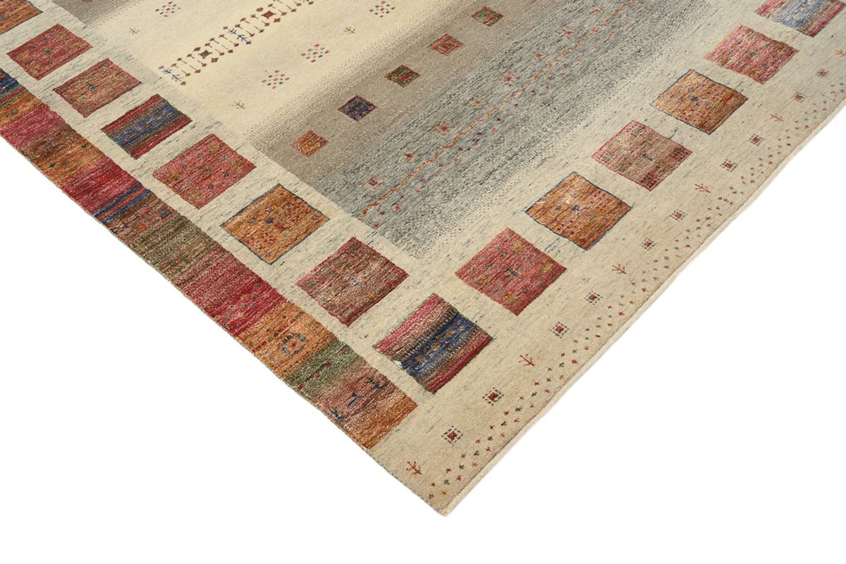 Gabbeh-mattan - Loribaft Indus - 205 x 157 cm - mörk beige