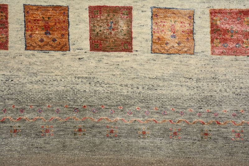 Gabbeh-mattan - Loribaft Indus - 205 x 157 cm - mörk beige