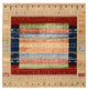 Gabbeh-mattan - Loribaft Indus kvadrat  - 203 x 203 cm - flerfärgad