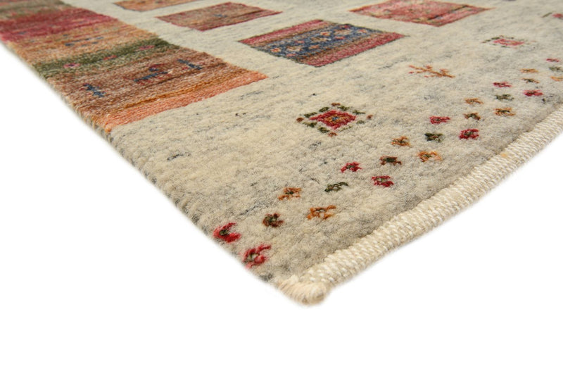 Runner Gabbeh-mattan - Loribaft Indus - 306 x 84 cm - mörk beige