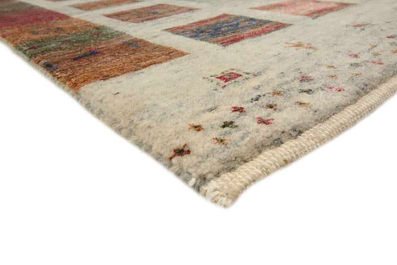 Runner Gabbeh-mattan - Loribaft Indus - 306 x 85 cm - mörk beige