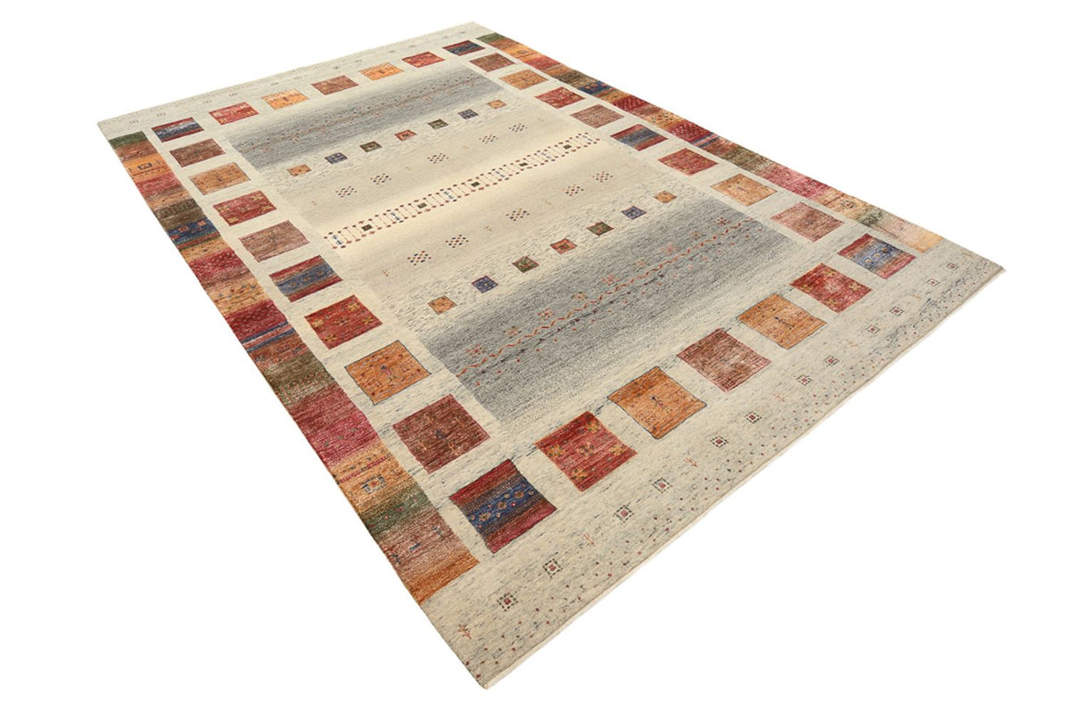 Gabbeh-mattan - Loribaft Indus - 301 x 207 cm - mörk beige