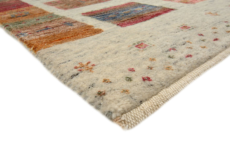 Gabbeh-mattan - Loribaft Indus - 205 x 154 cm - mörk beige