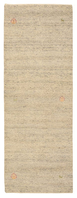 Runner Gabbeh-mattan - Loribaft Indus - 238 x 82 cm - mörk beige