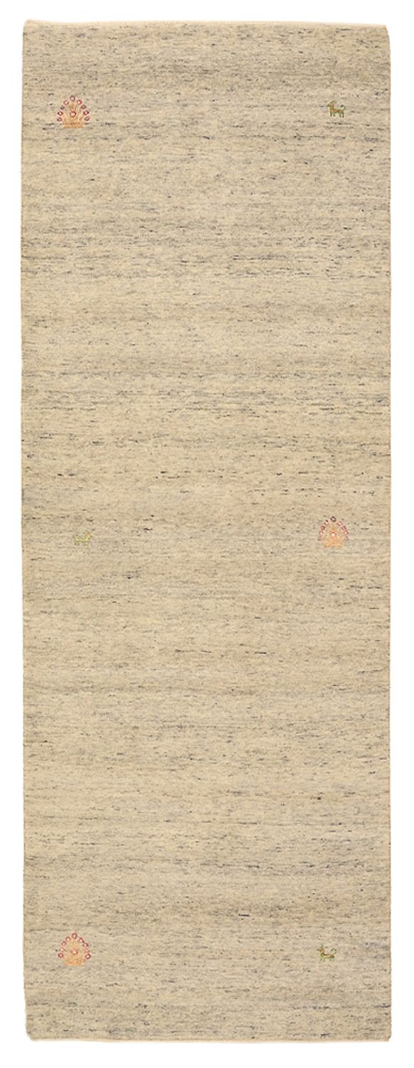 Runner Gabbeh-mattan - Loribaft Indus - 238 x 82 cm - mörk beige