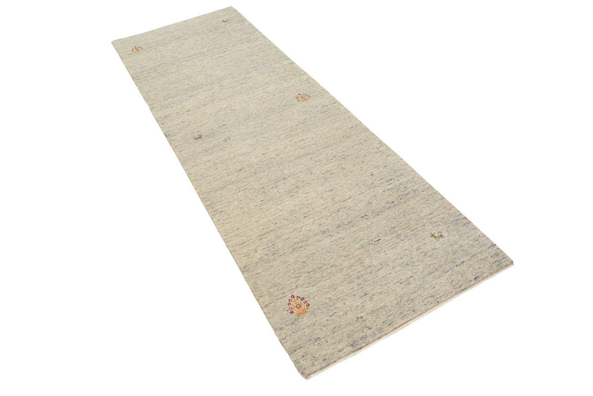 Runner Gabbeh-mattan - Loribaft Indus - 238 x 82 cm - mörk beige