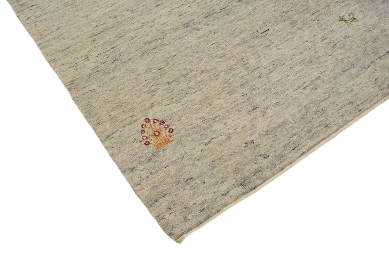 Runner Gabbeh-mattan - Loribaft Indus - 238 x 82 cm - mörk beige