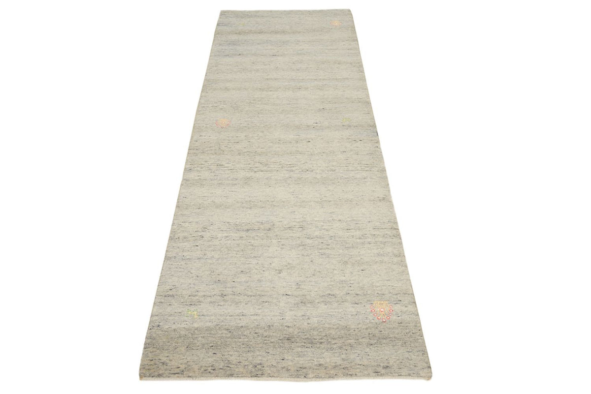 Runner Gabbeh-mattan - Loribaft Indus - 238 x 82 cm - mörk beige