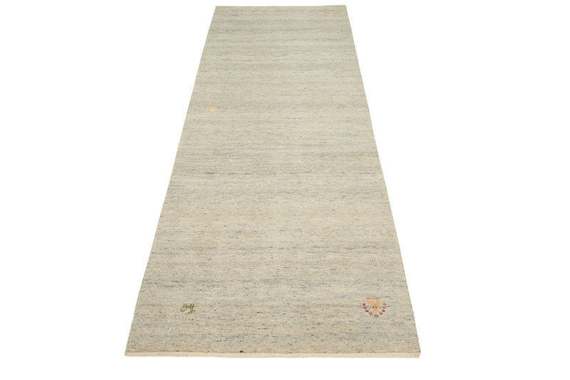 Runner Gabbeh-mattan - Loribaft Indus - 241 x 85 cm - mörk beige